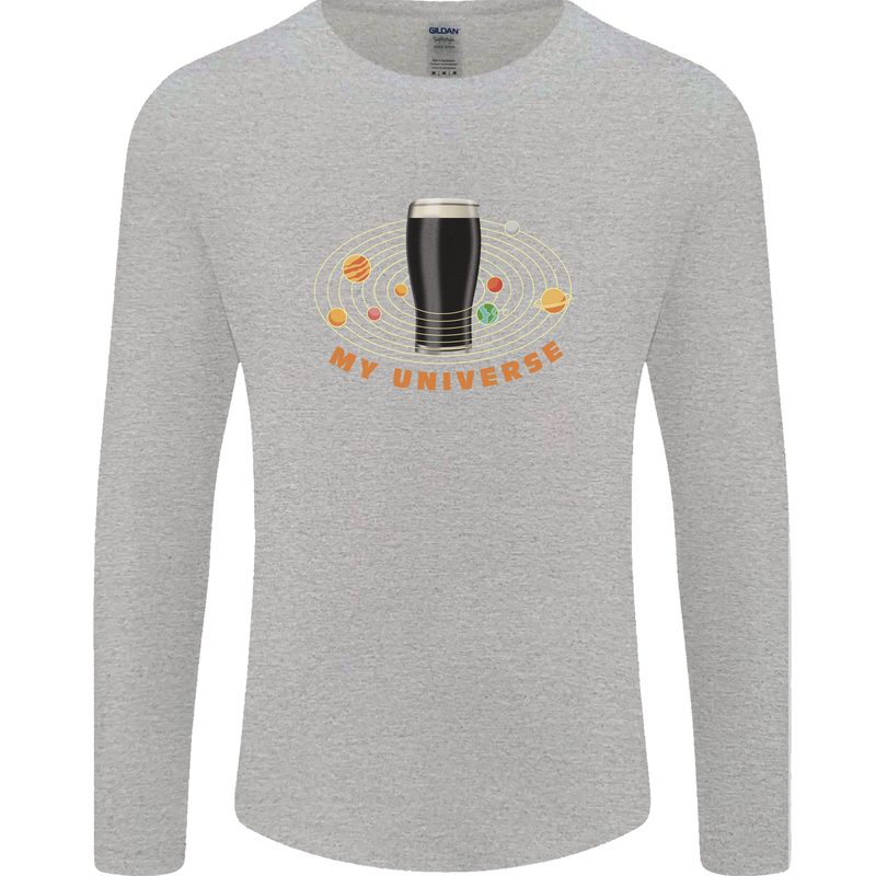 My Guiness Universe Mens Long Sleeve T-Shirt Sports Grey