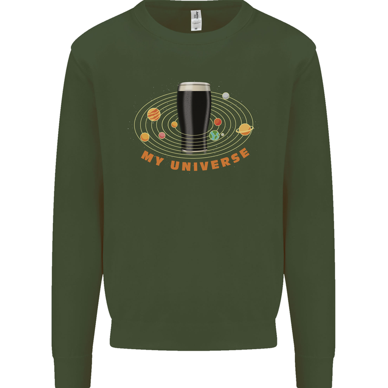 My Guiness Universe Mens Sweatshirt Jumper Forest Green