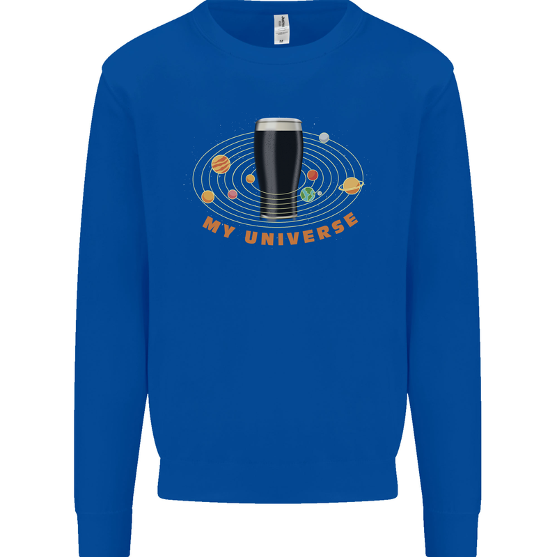 My Guiness Universe Mens Sweatshirt Jumper Royal Blue