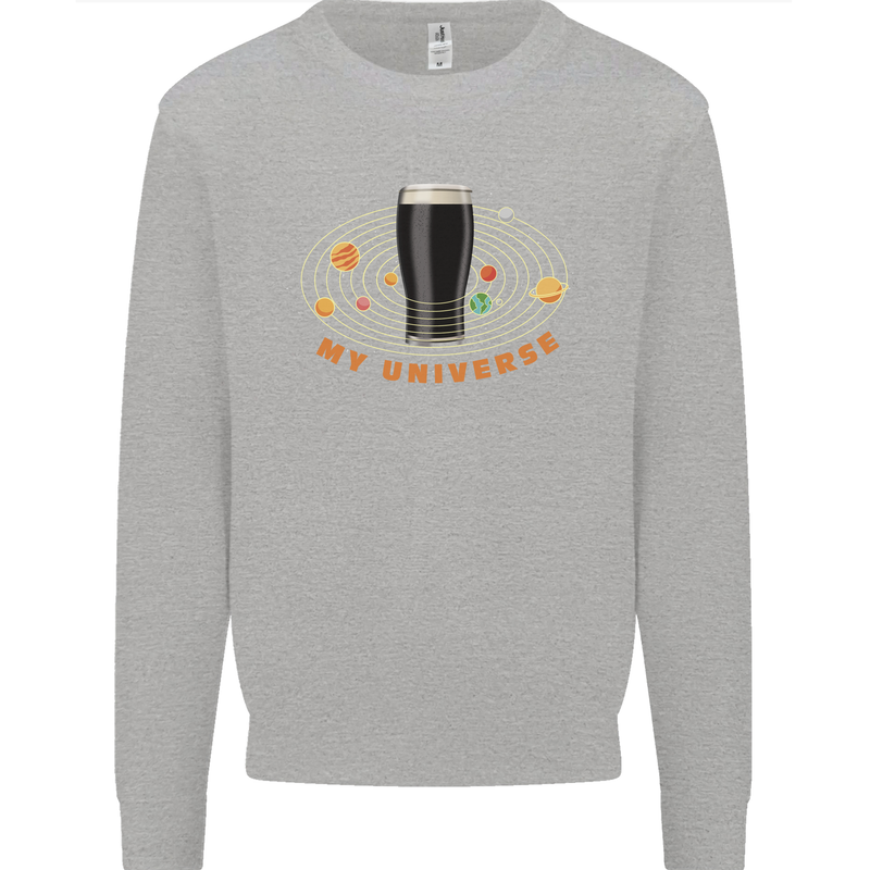 My Guiness Universe Mens Sweatshirt Jumper Sports Grey