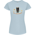 My Guiness Universe Womens Petite Cut T-Shirt Light Blue