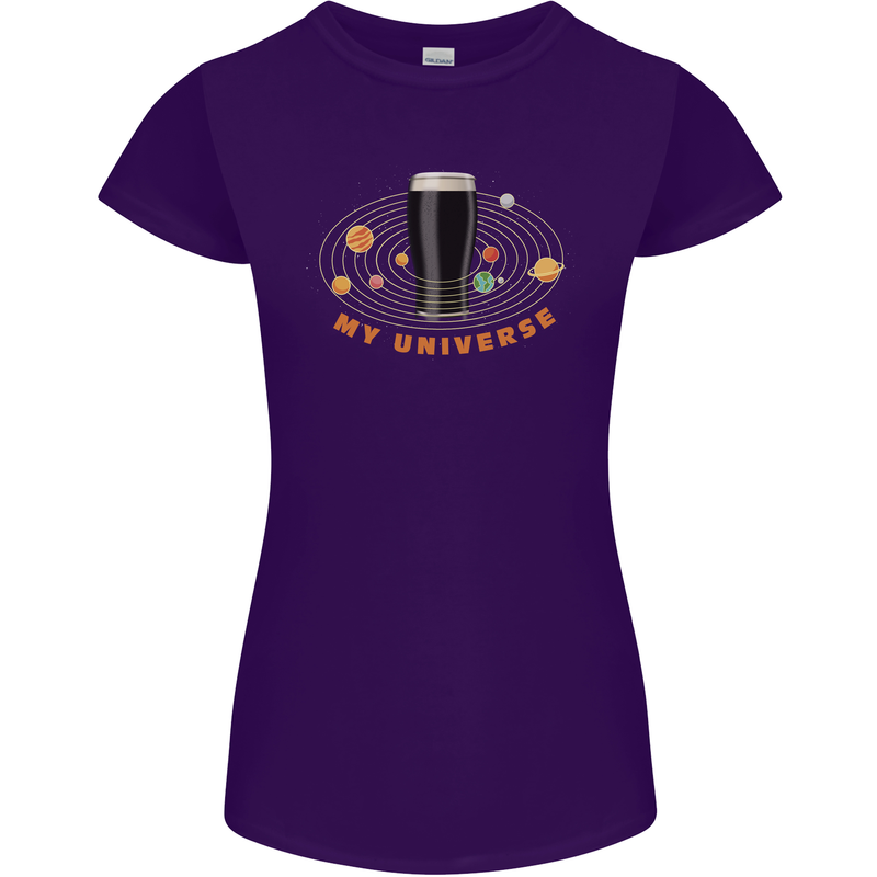 My Guiness Universe Womens Petite Cut T-Shirt Purple