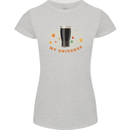 My Guiness Universe Womens Petite Cut T-Shirt Sports Grey