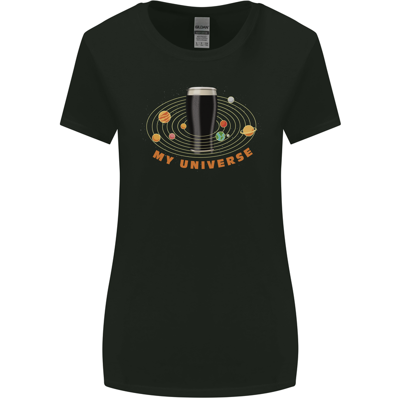 My Guiness Universe Womens Wider Cut T-Shirt Black