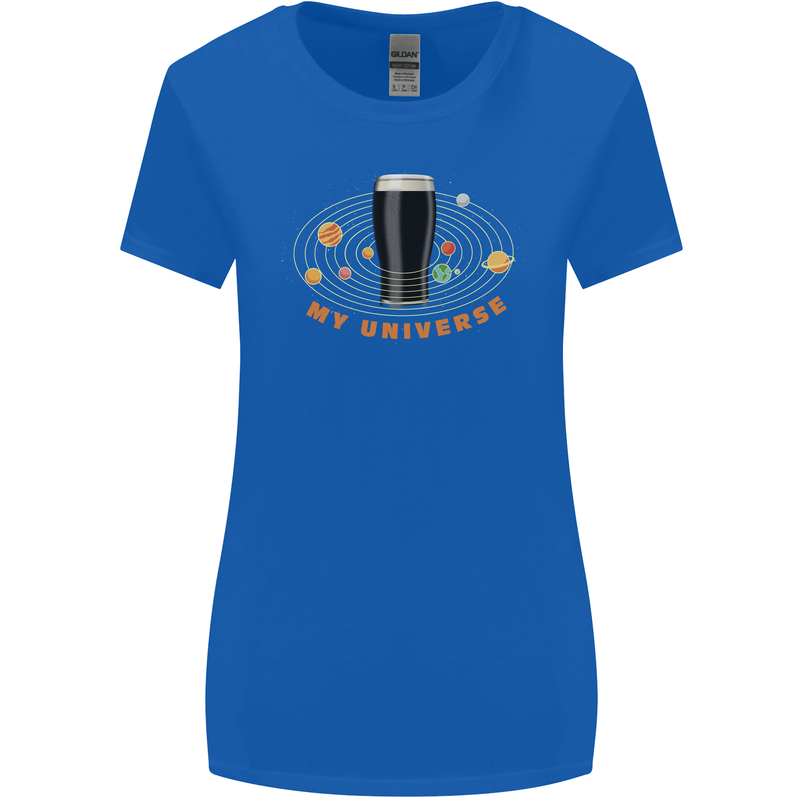 My Guiness Universe Womens Wider Cut T-Shirt Royal Blue