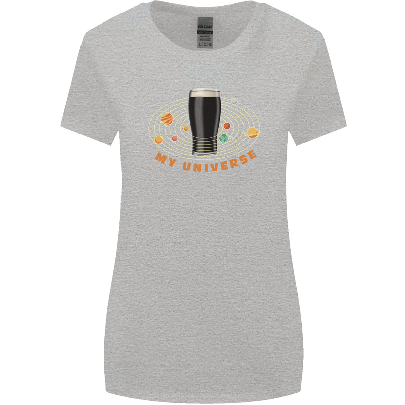 My Guiness Universe Womens Wider Cut T-Shirt Sports Grey