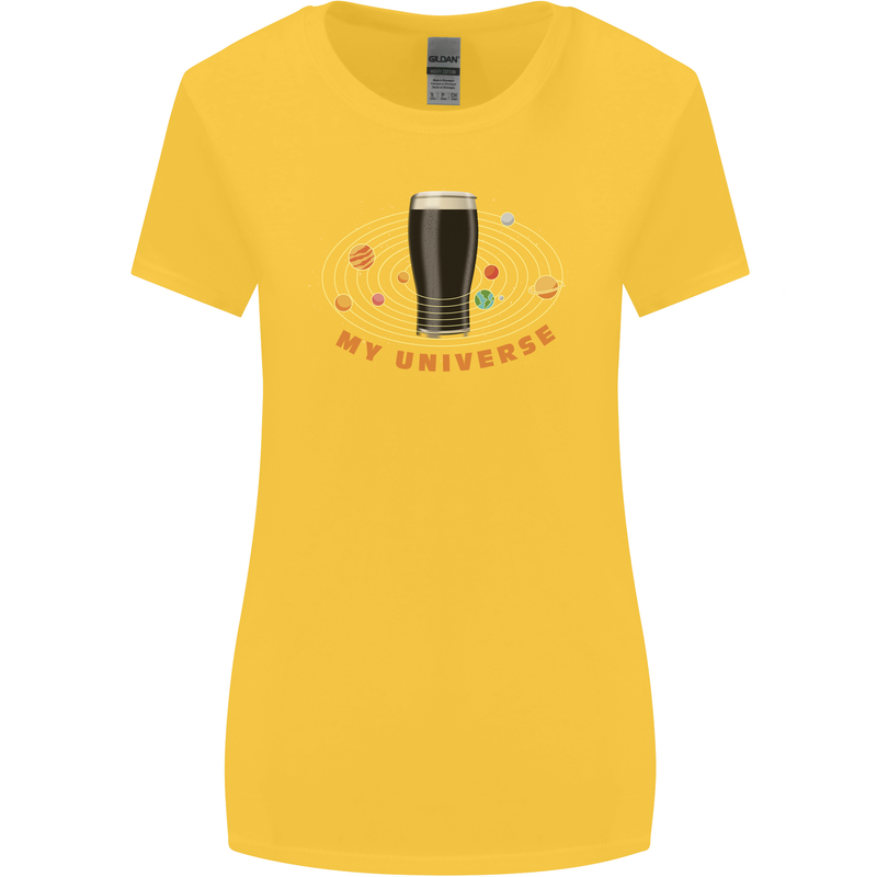 My Guiness Universe Womens Wider Cut T-Shirt Yellow