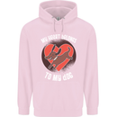 My Heart Belongs to my Dog Funny Childrens Kids Hoodie Light Pink