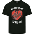 My Heart Belongs to my Dog Funny Kids T-Shirt Childrens Black