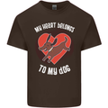 My Heart Belongs to my Dog Funny Kids T-Shirt Childrens Chocolate