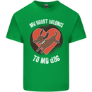 My Heart Belongs to my Dog Funny Kids T-Shirt Childrens Irish Green
