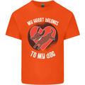 My Heart Belongs to my Dog Funny Kids T-Shirt Childrens Orange