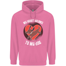 My Heart Belongs to my Dog Funny Mens 80% Cotton Hoodie Azelea