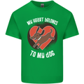 My Heart Belongs to my Dog Funny Mens Cotton T-Shirt Tee Top Irish Green