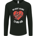 My Heart Belongs to my Dog Funny Mens Long Sleeve T-Shirt Black