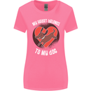 My Heart Belongs to my Dog Funny Womens Wider Cut T-Shirt Azalea