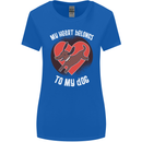 My Heart Belongs to my Dog Funny Womens Wider Cut T-Shirt Royal Blue