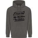 My Mother is Older 30th 40th 50th Birthday Childrens Kids Hoodie Storm Grey