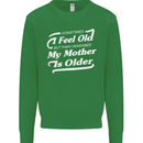 My Mother is Older 30th 40th 50th Birthday Kids Sweatshirt Jumper Irish Green