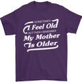 My Mother is Older 30th 40th 50th Birthday Mens T-Shirt Cotton Gildan Purple