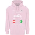 My Motorbike Is Calling Biker Motorcycle Childrens Kids Hoodie Light Pink