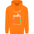 My Motorbike Is Calling Biker Motorcycle Childrens Kids Hoodie Orange