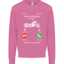 My Motorbike Is Calling Biker Motorcycle Mens Sweatshirt Jumper Azalea