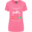 My Motorbike Is Calling Biker Motorcycle Womens Wider Cut T-Shirt Azalea