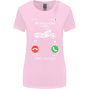 My Motorbike Is Calling Biker Motorcycle Womens Wider Cut T-Shirt Light Pink