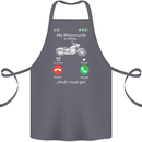 My Motorcycle Is Calling Biker Motorbike Cotton Apron 100% Organic Steel