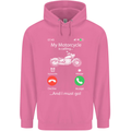 My Motorcycle Is Calling Biker Motorbike Mens 80% Cotton Hoodie Azelea