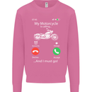 My Motorcycle Is Calling Biker Motorbike Mens Sweatshirt Jumper Azalea