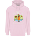 My Other Home Is a Caravan Caravanning Childrens Kids Hoodie Light Pink