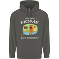 My Other Home Is a Caravan Caravanning Childrens Kids Hoodie Storm Grey