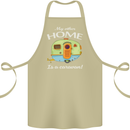 My Other Home Is a Caravan Caravanning Cotton Apron 100% Organic Khaki