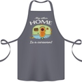 My Other Home Is a Caravan Caravanning Cotton Apron 100% Organic Steel