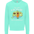 My Other Home Is a Caravan Caravanning Kids Sweatshirt Jumper Peppermint