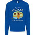 My Other Home Is a Caravan Caravanning Kids Sweatshirt Jumper Royal Blue