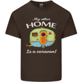 My Other Home Is a Caravan Caravanning Kids T-Shirt Childrens Chocolate