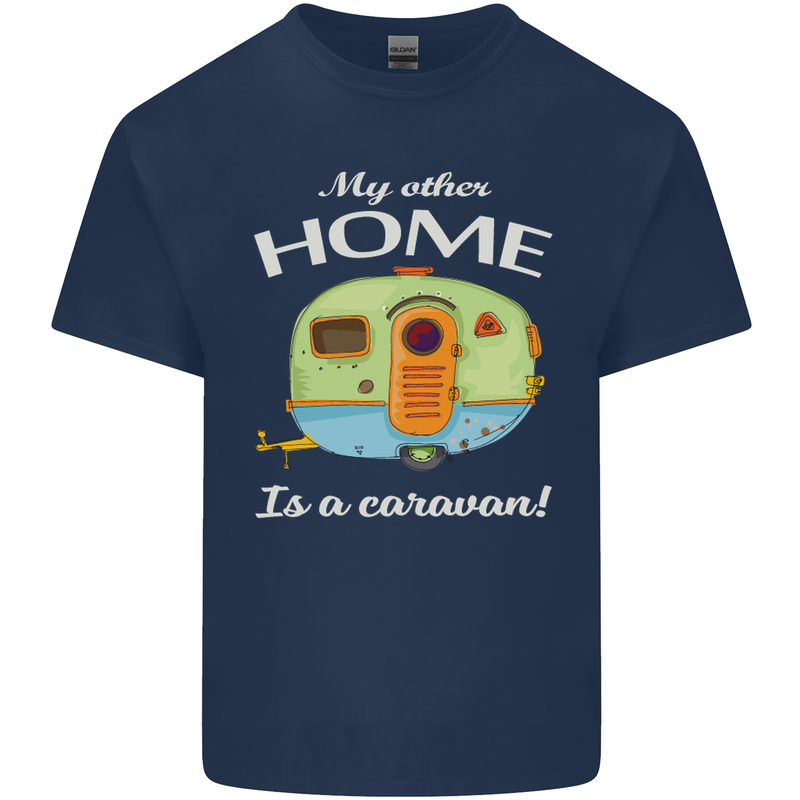 My Other Home Is a Caravan Caravanning Kids T-Shirt Childrens Navy Blue