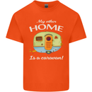 My Other Home Is a Caravan Caravanning Kids T-Shirt Childrens Orange