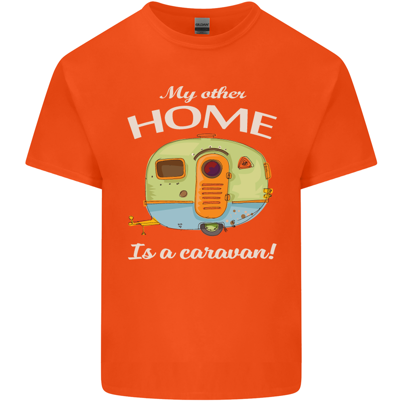 My Other Home Is a Caravan Caravanning Kids T-Shirt Childrens Orange