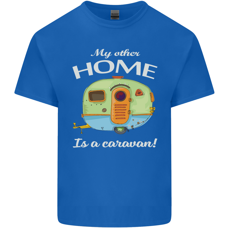 My Other Home Is a Caravan Caravanning Kids T-Shirt Childrens Royal Blue