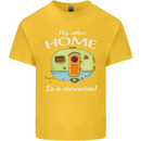 My Other Home Is a Caravan Caravanning Kids T-Shirt Childrens Yellow