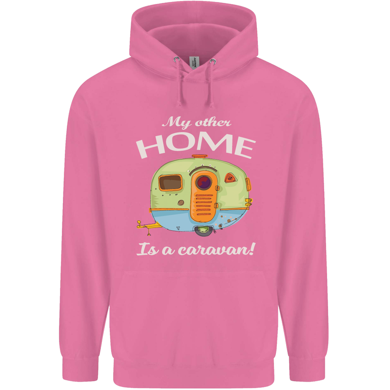 My Other Home Is a Caravan Caravanning Mens 80% Cotton Hoodie Azelea