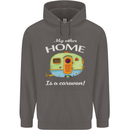 My Other Home Is a Caravan Caravanning Mens 80% Cotton Hoodie Charcoal
