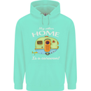 My Other Home Is a Caravan Caravanning Mens 80% Cotton Hoodie Peppermint
