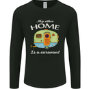My Other Home Is a Caravan Caravanning Mens Long Sleeve T-Shirt Black