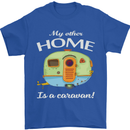 My Other Home Is a Caravan Caravanning Mens T-Shirt Cotton Gildan Royal Blue