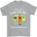 My Other Home Is a Caravan Caravanning Mens T-Shirt Cotton Gildan Sports Grey